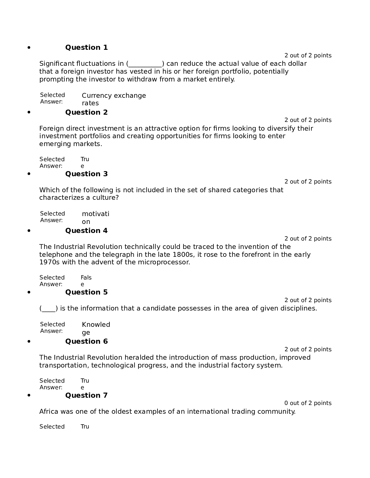 Currency Fluctuations  How they Affect the Economy TEST 1
