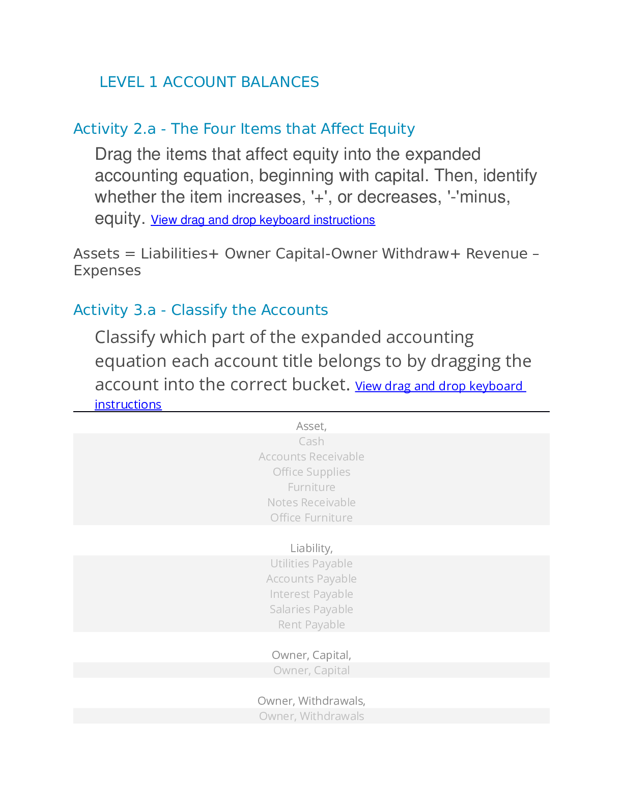 Account Cycle Full Cycle WK 1,5