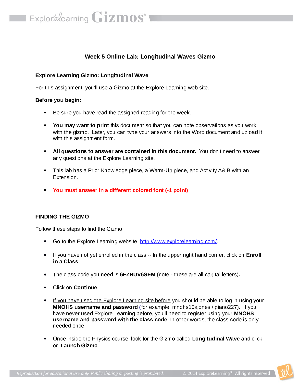 Lab Longitudinal Waves Gizmo Week 5 Online