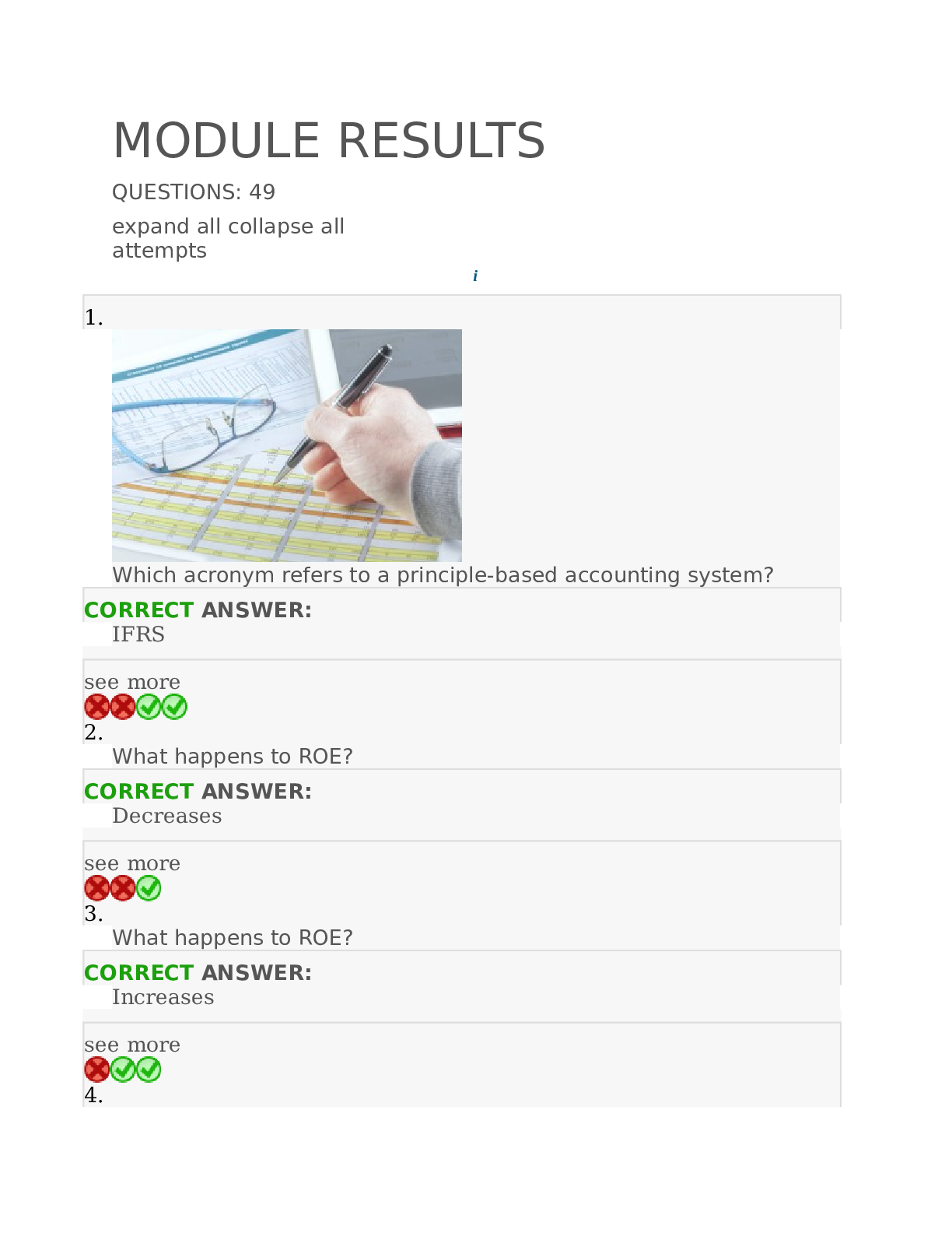 BUS401 Adaptive Week 2 Module Results