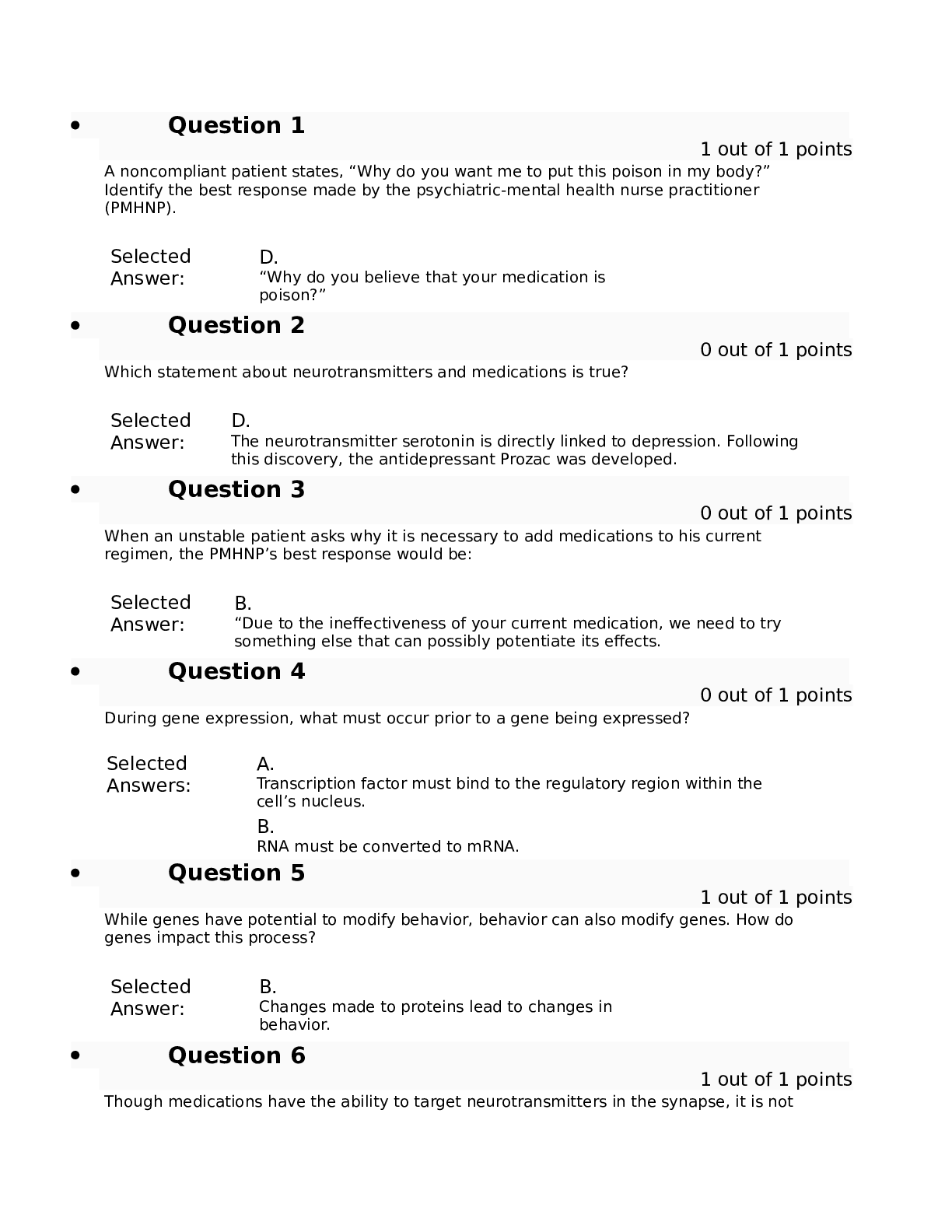 NURS6630 Week 6Midterm Exam June 2018 6 2