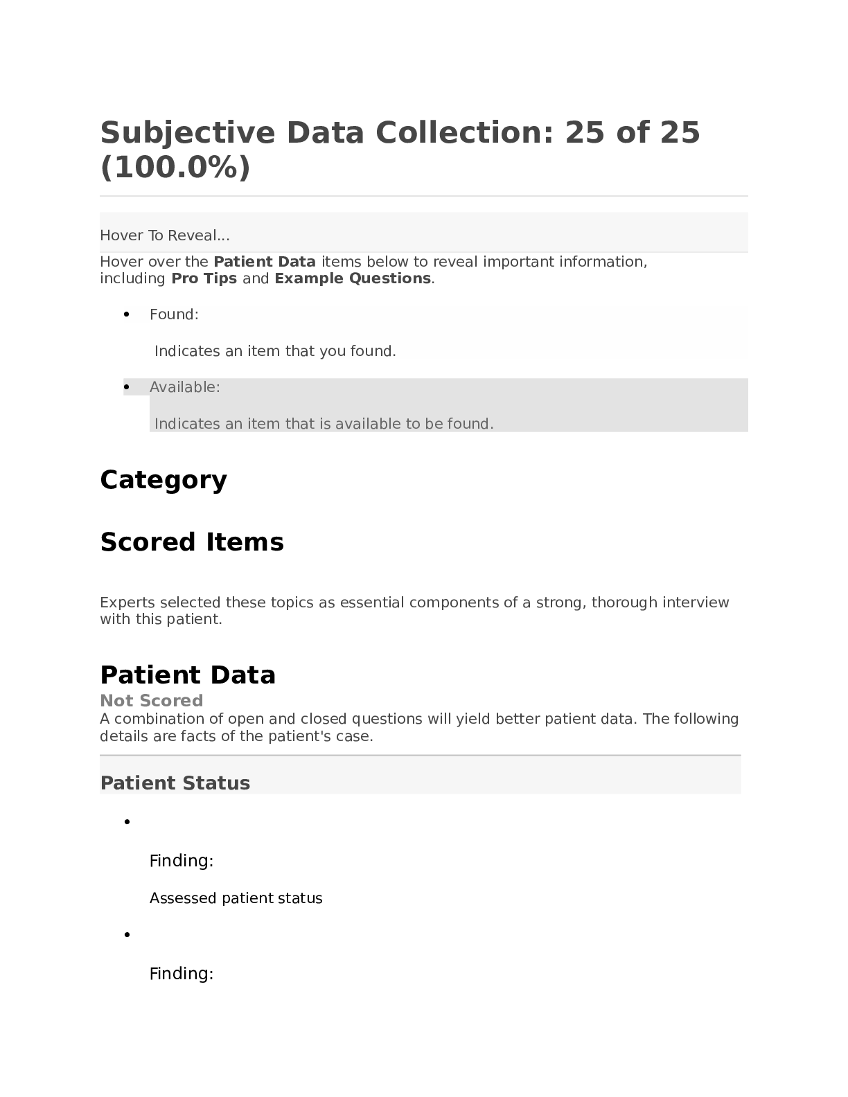 Shadow_health_peds_type_1_diabetes : Subjective Data Collection