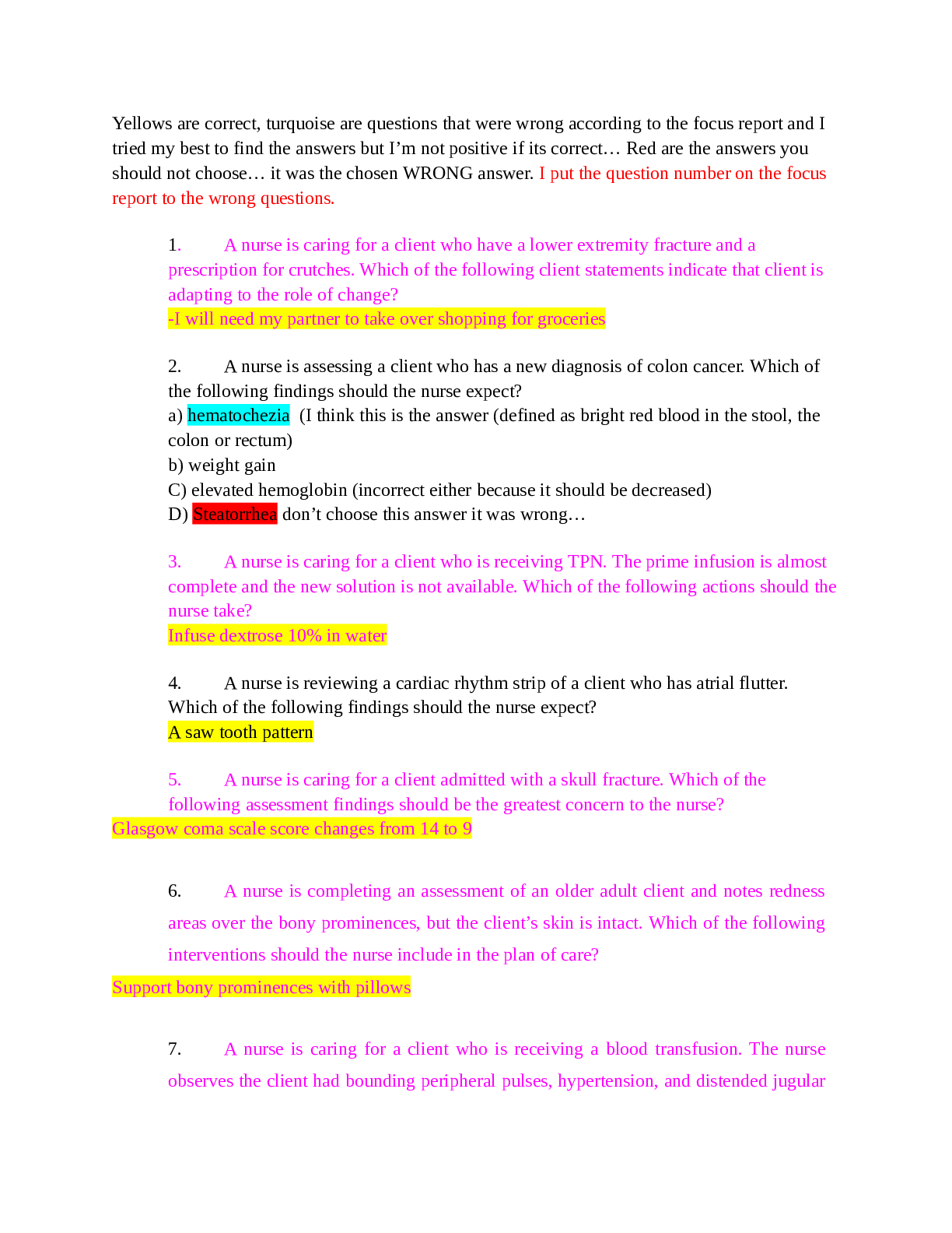 ATI Medsurge ultimate