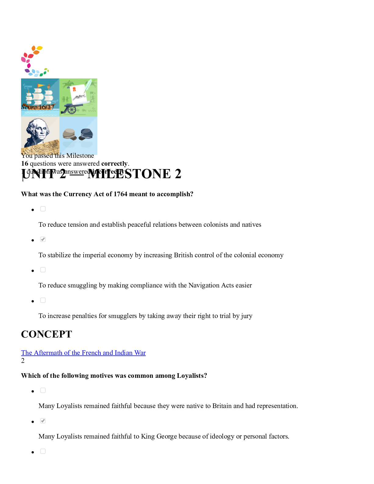 Unit 2 Milestone 2 (1)  History