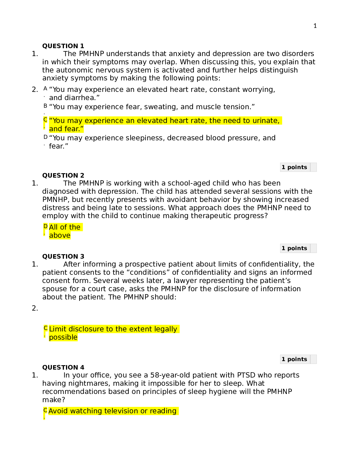 NURS 6640 midterm3 exam guide