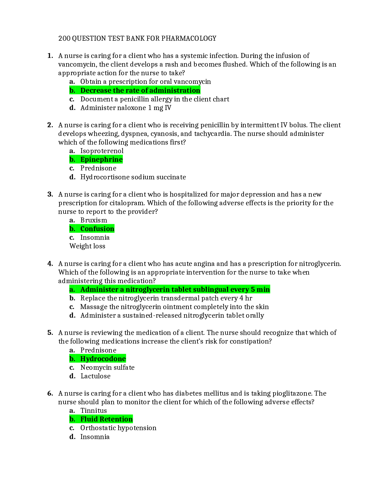 ATI Fundamentals proctored Exam  with (200 Questions and Answers)