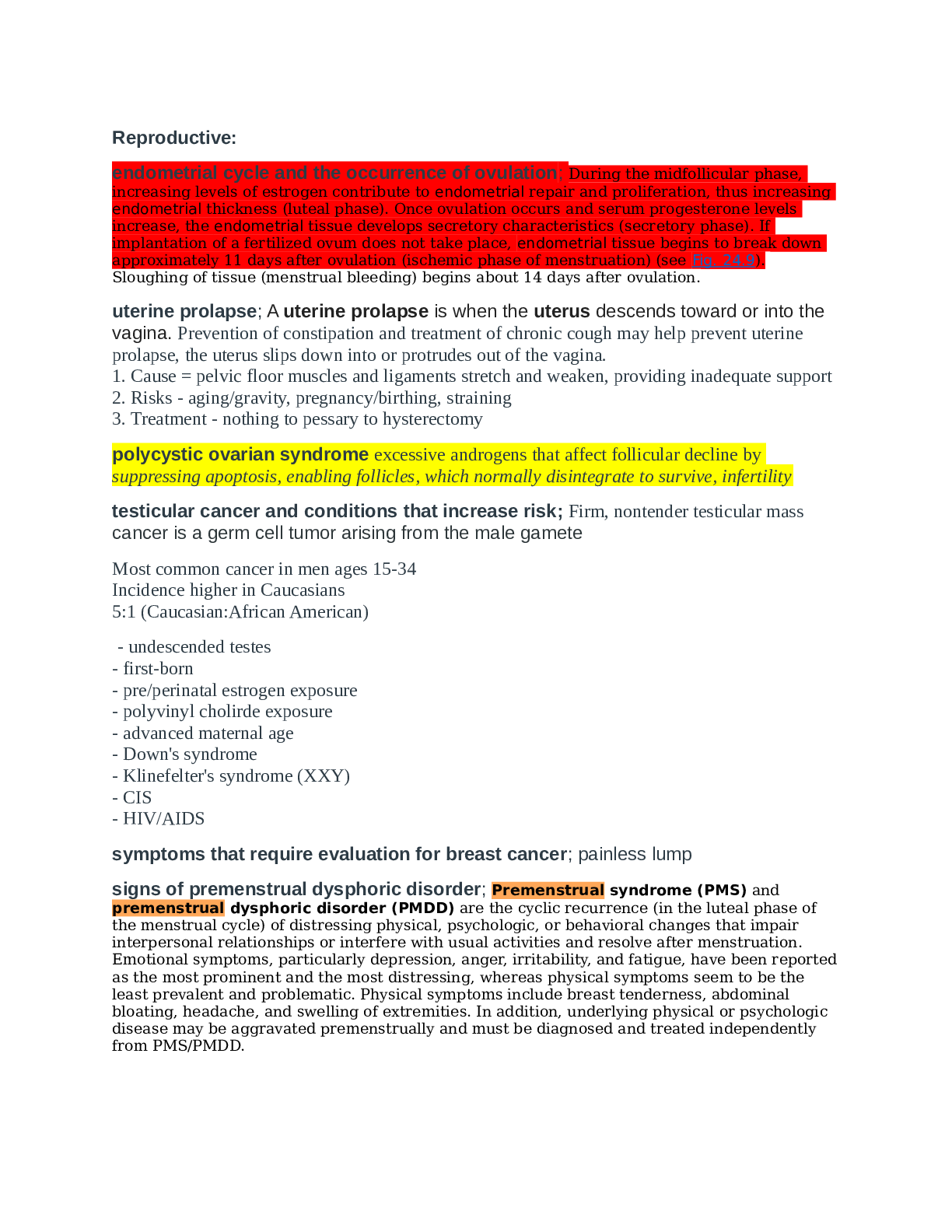 NR507 week8 Final Exam Study Guide