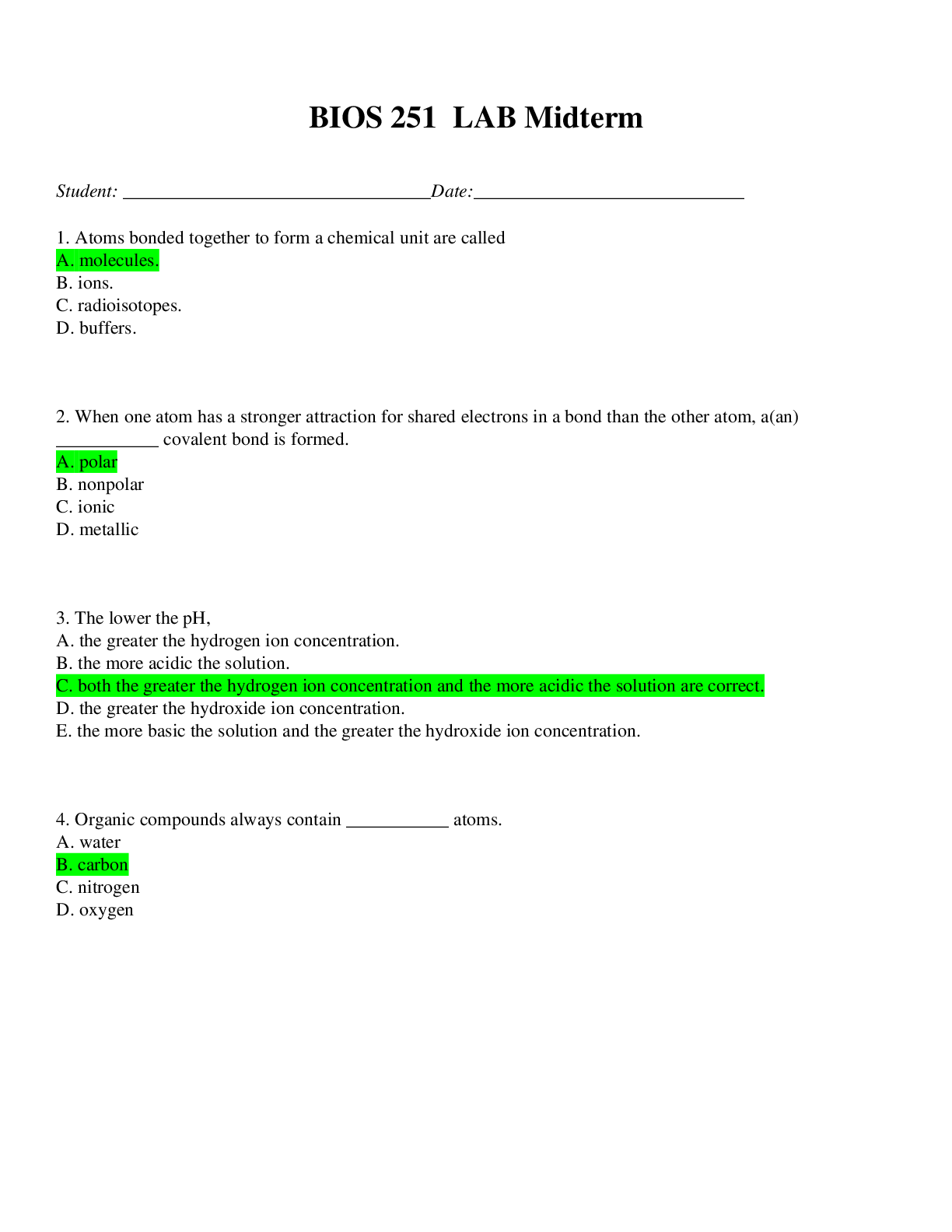 BIOS 251 LAB Midterm