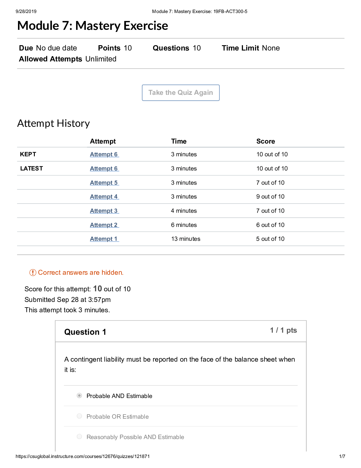 Act300 Module 7 Mastery Exercise 19FB-ACT300-5