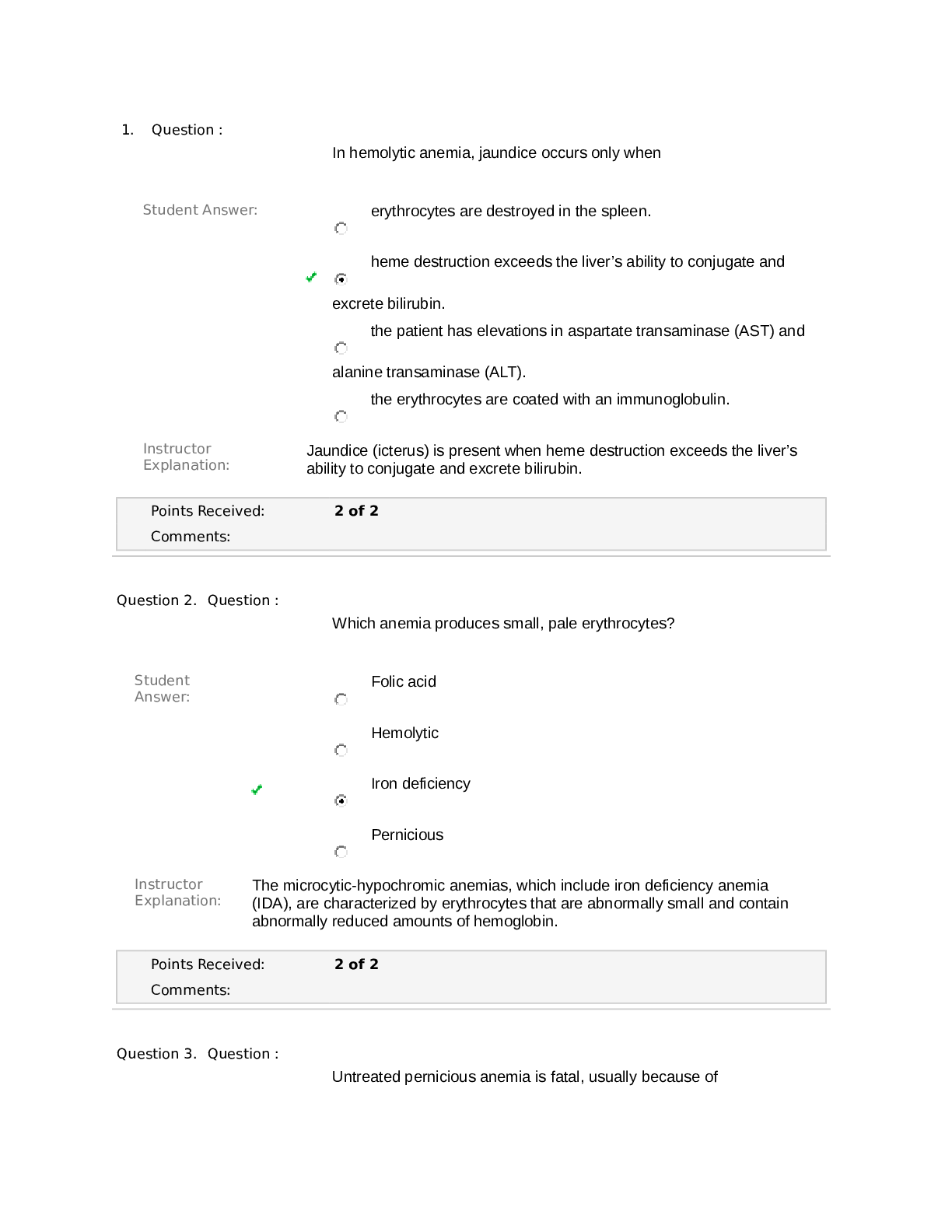 Hemolytic Anemia