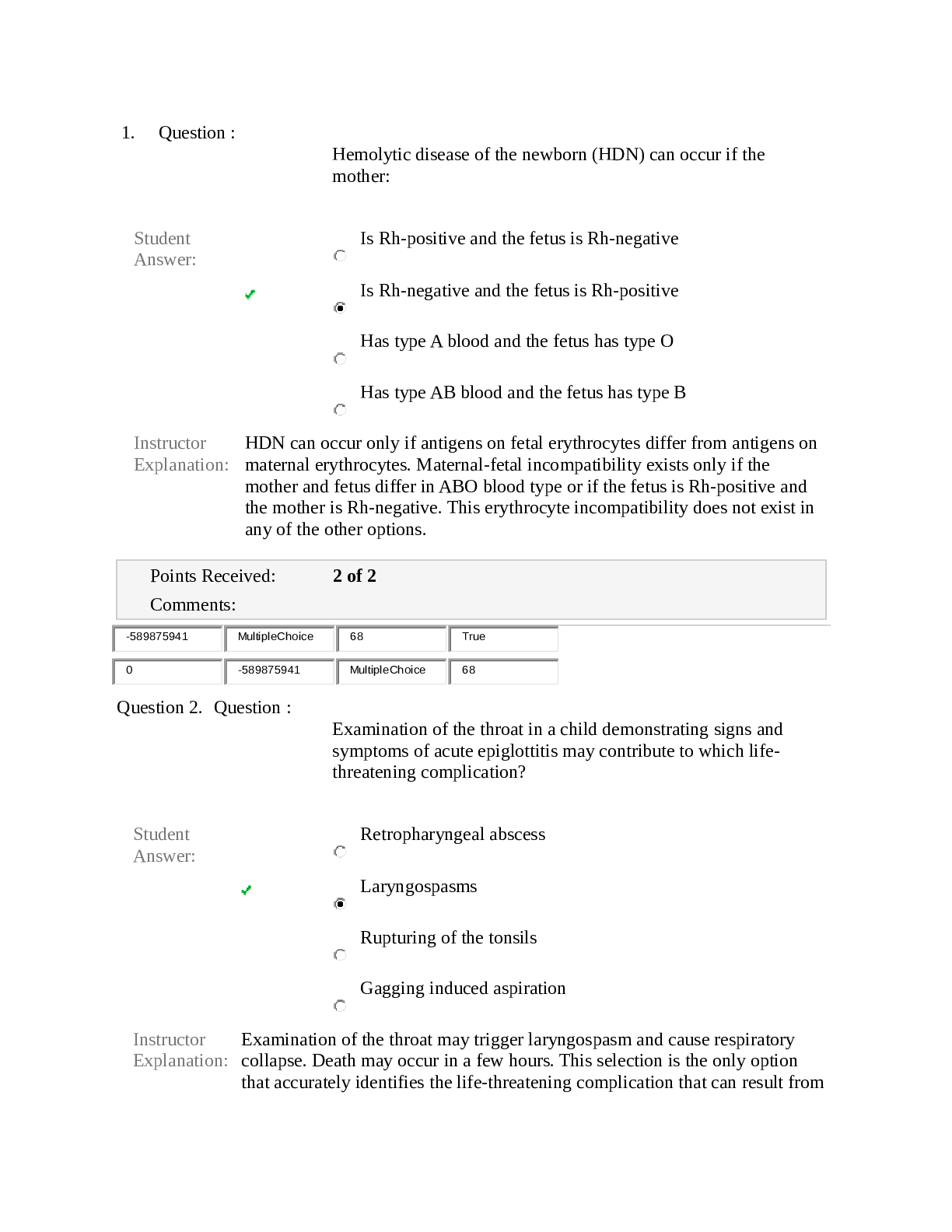 Hemolytic disease of the newborn (HDN)