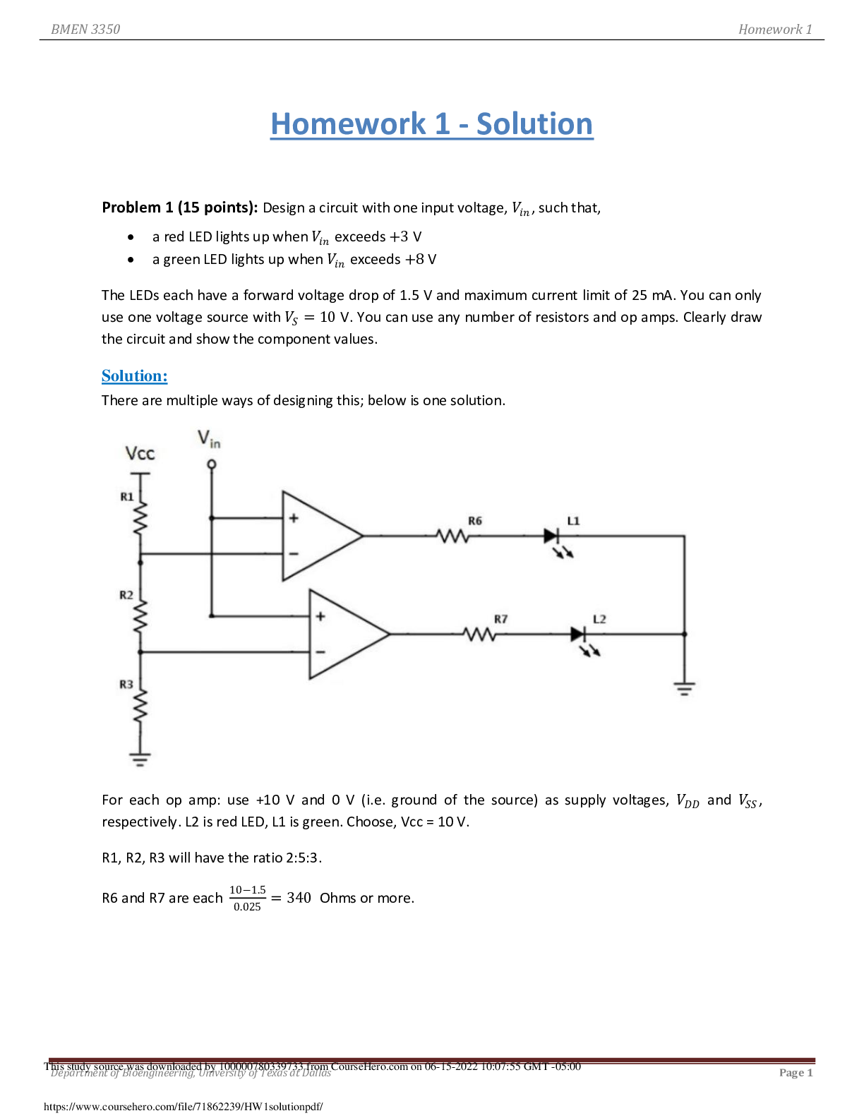 BMEN 3350  Homework 1