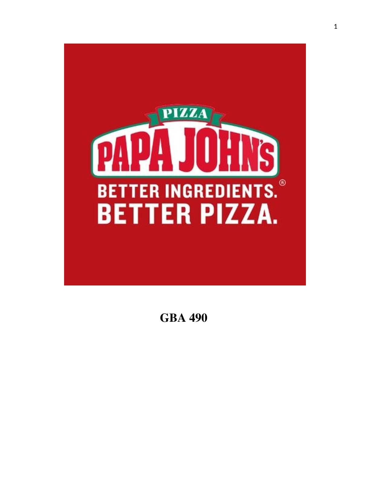 Papa Johns written Case