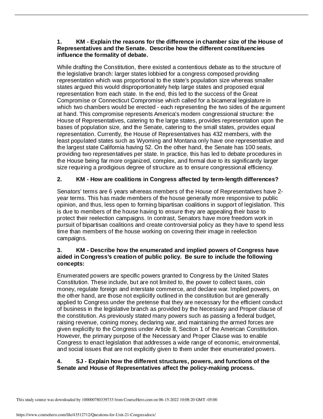Understanding Congress: House vs. Senate Debate Structure