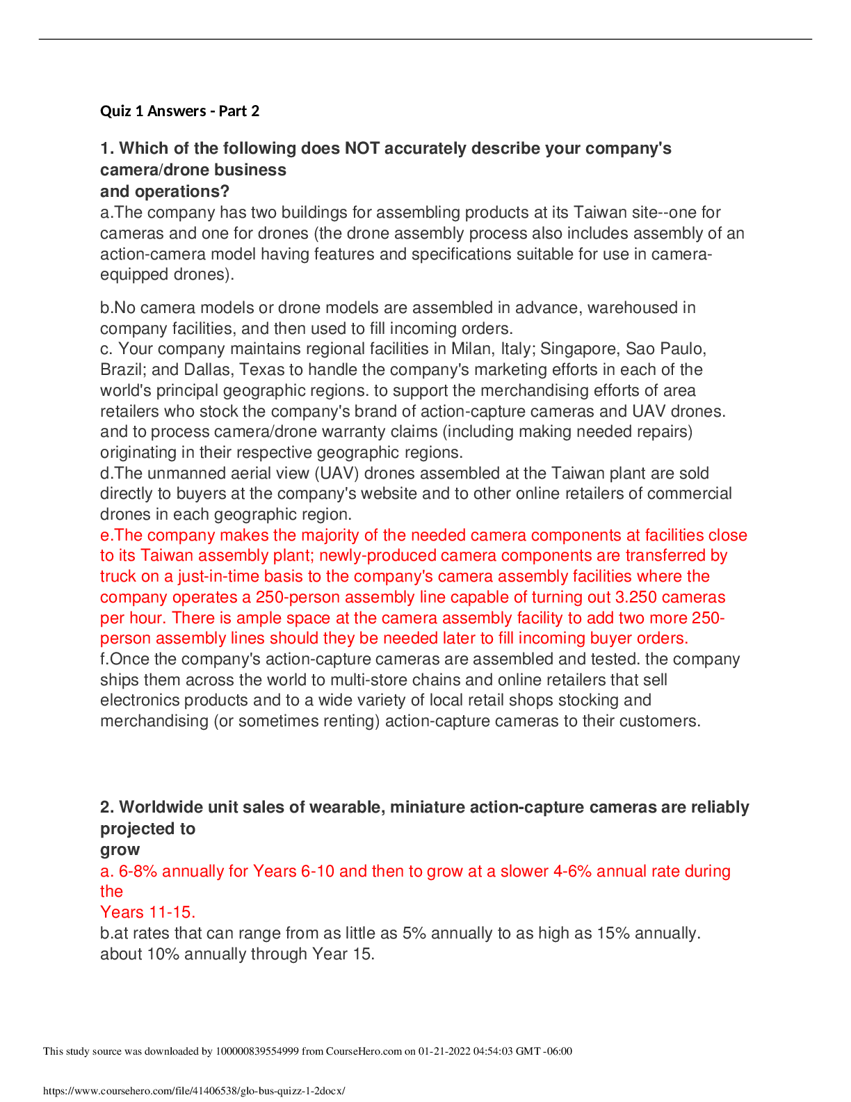 Quiz 1 Answers - Part 2