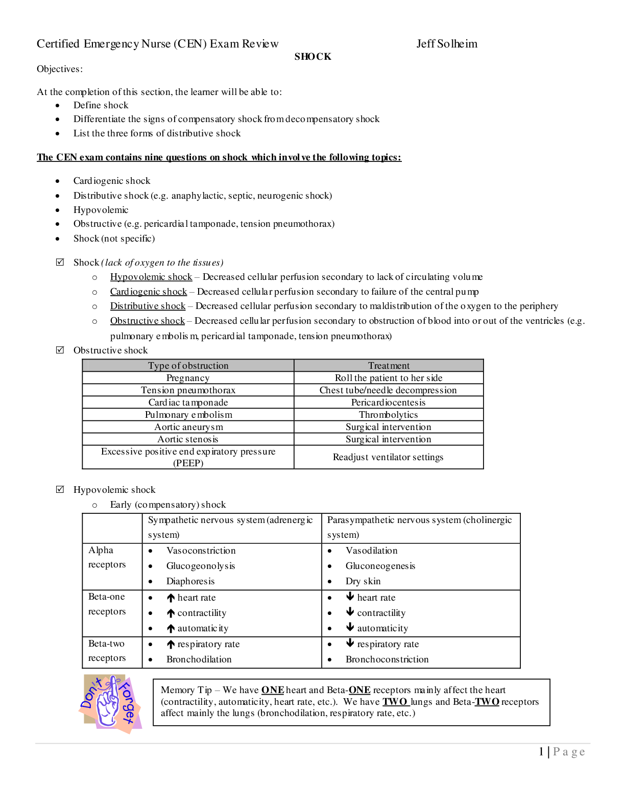 CEN1 Shock & Hematology: A Must-Know Guide for Emergency Nurses