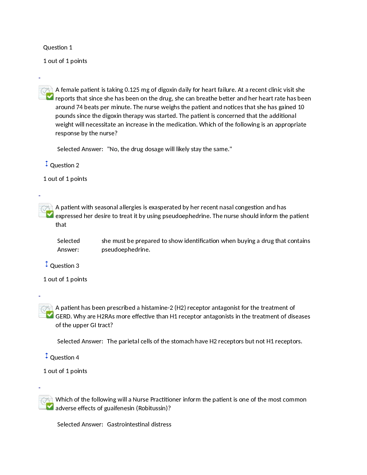 Pharm Midterm Spring 2020(verified answers