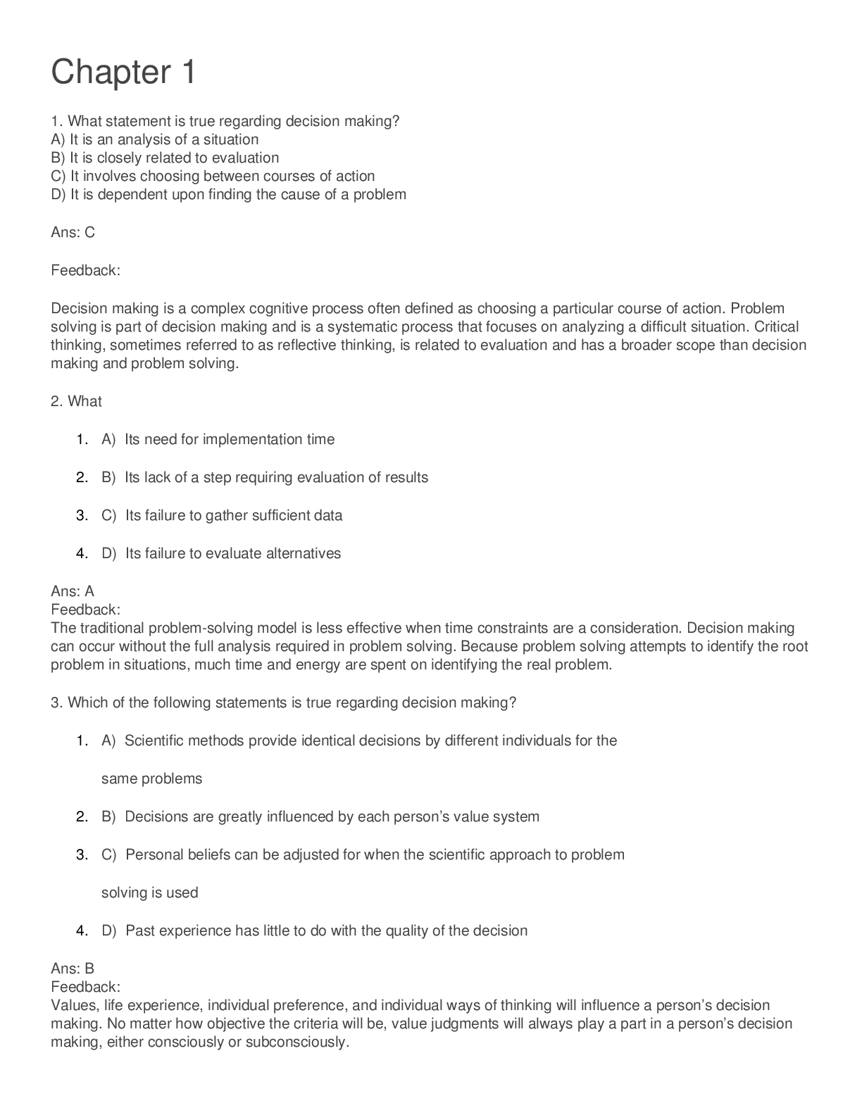 NURS 420 Nursing Core Exam | Sample Questions and Answers