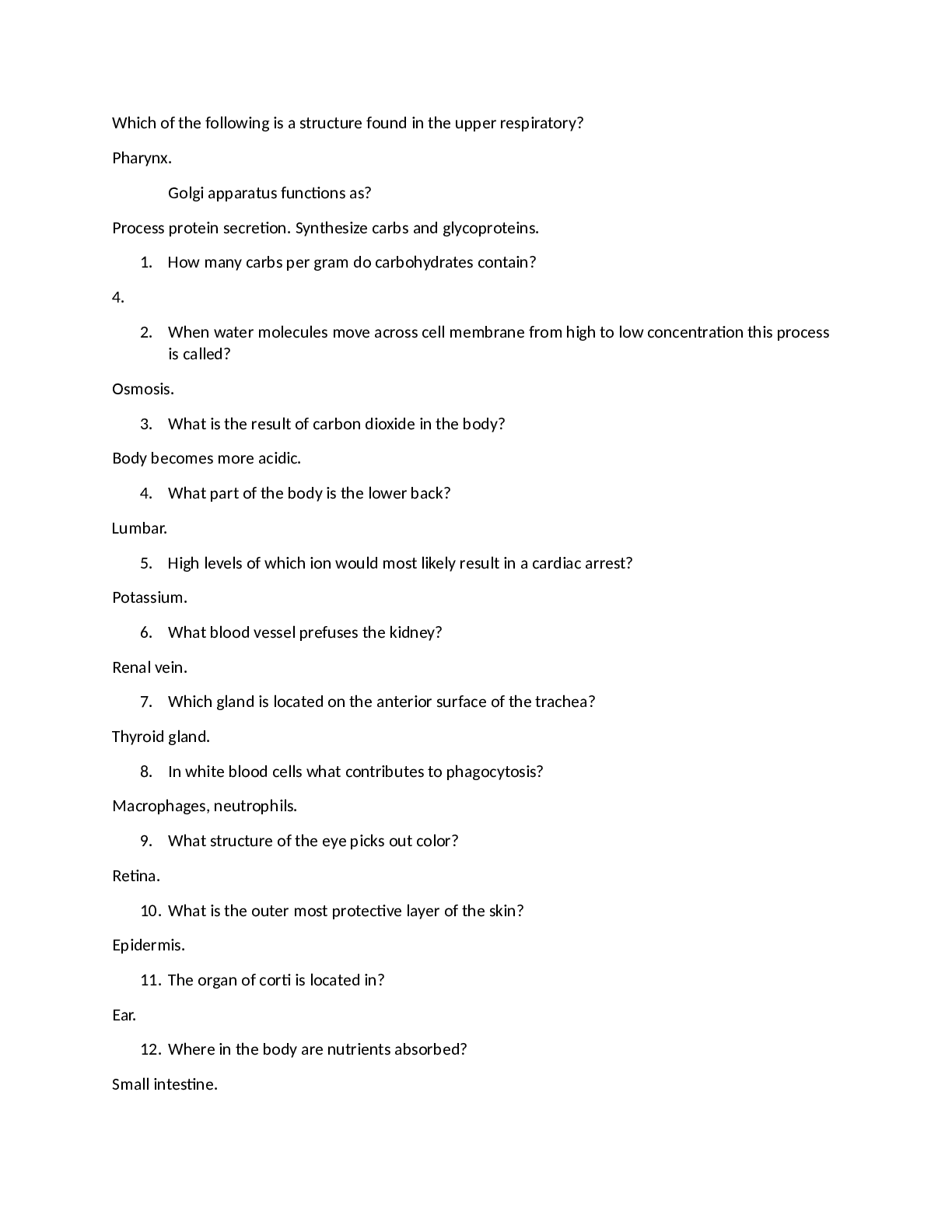 HESI A2 - REVIEW ;QUESTIONS AND ANSWERS