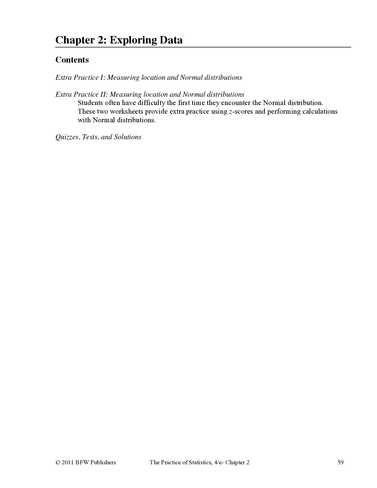 Chapter 2: Exploring Data
