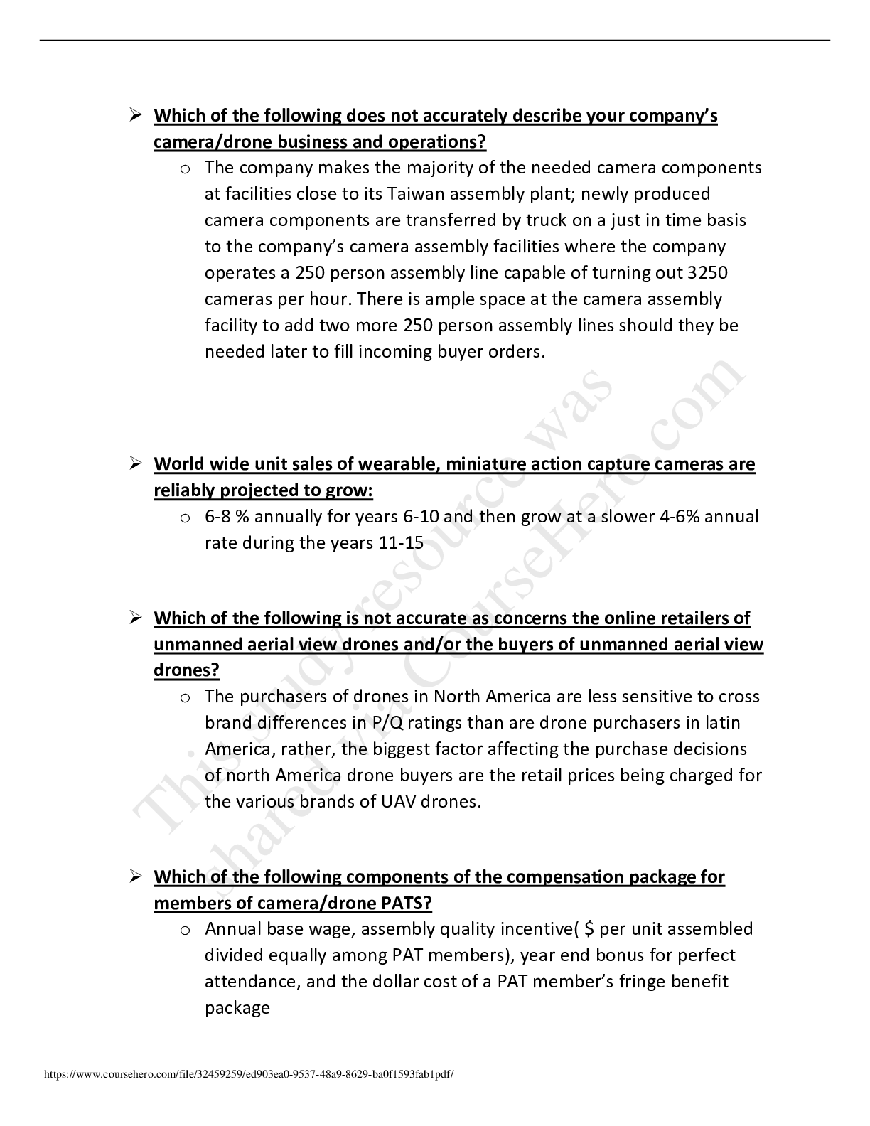 Baruch College, CUNY-BPL 5100 Globus Answers