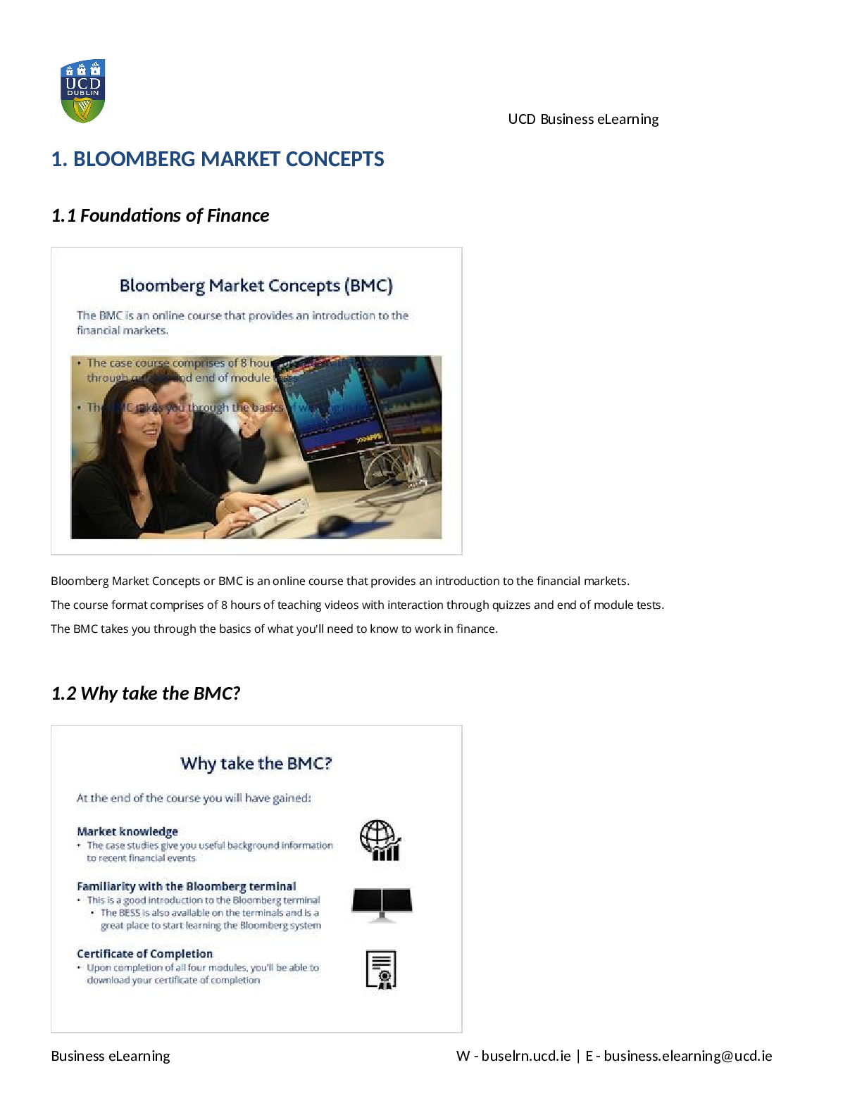 Bloomberg Market Concepts (BMC)