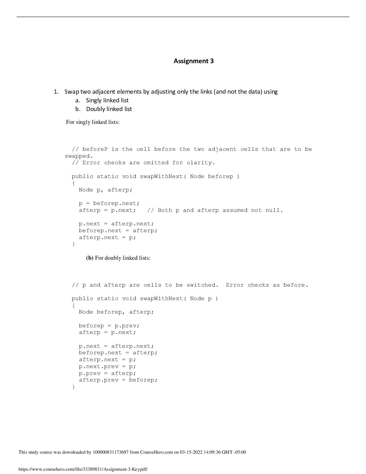 CE 3354 Assignment 3