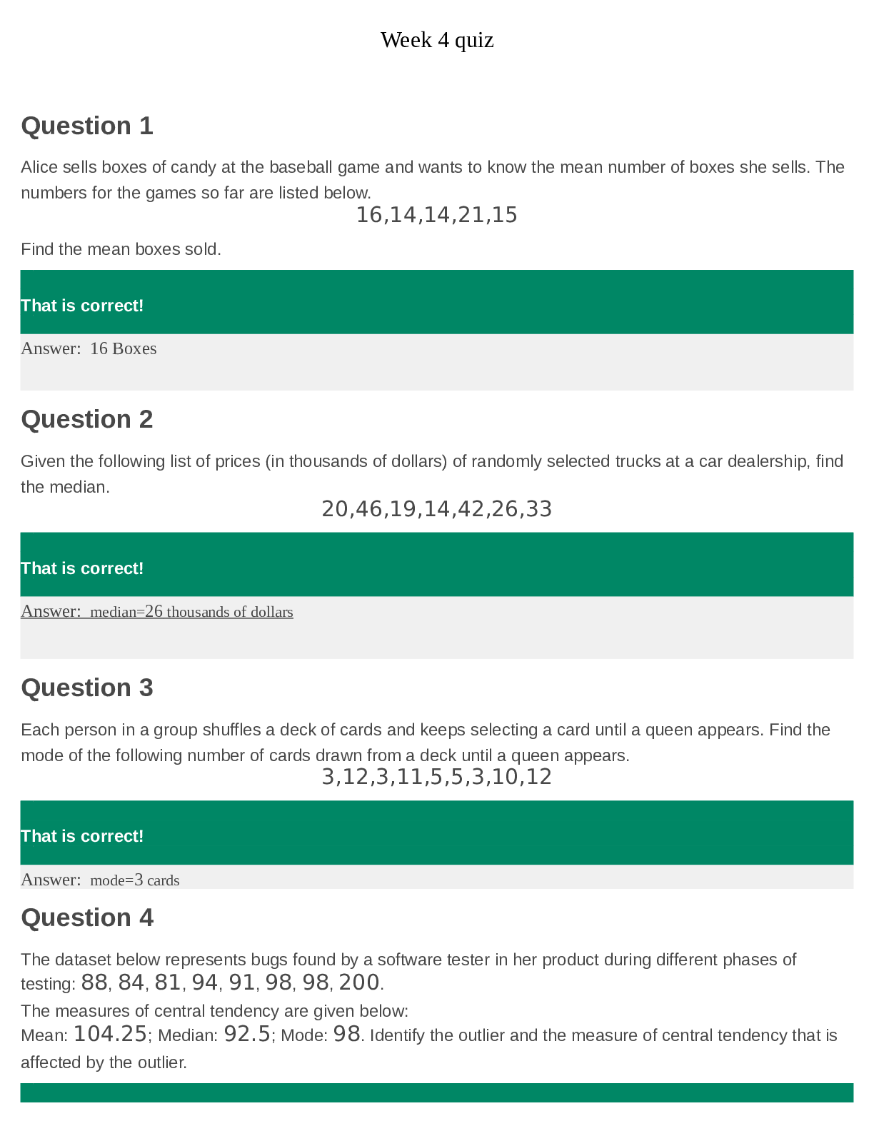 Week 4 quiz