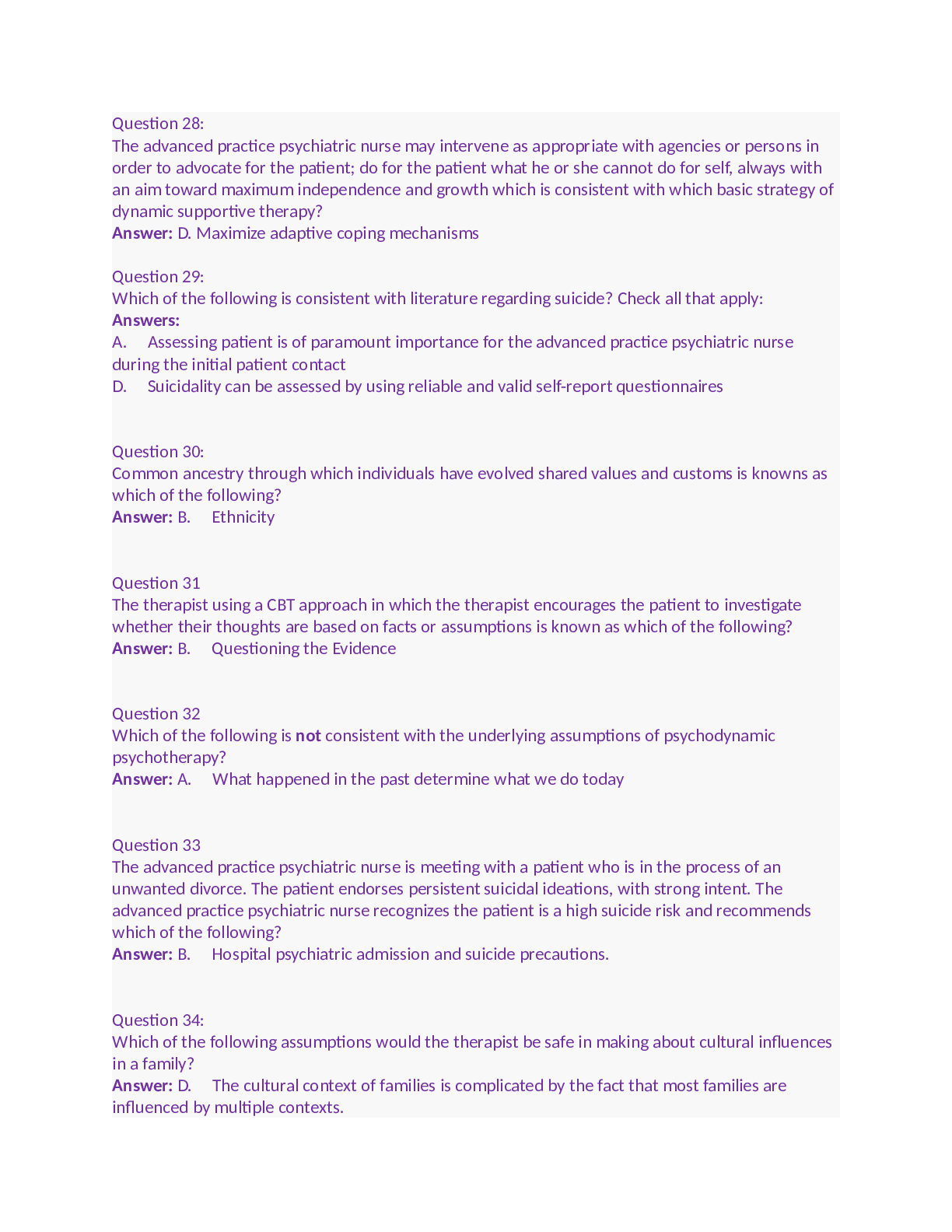 Psychiatric nurse