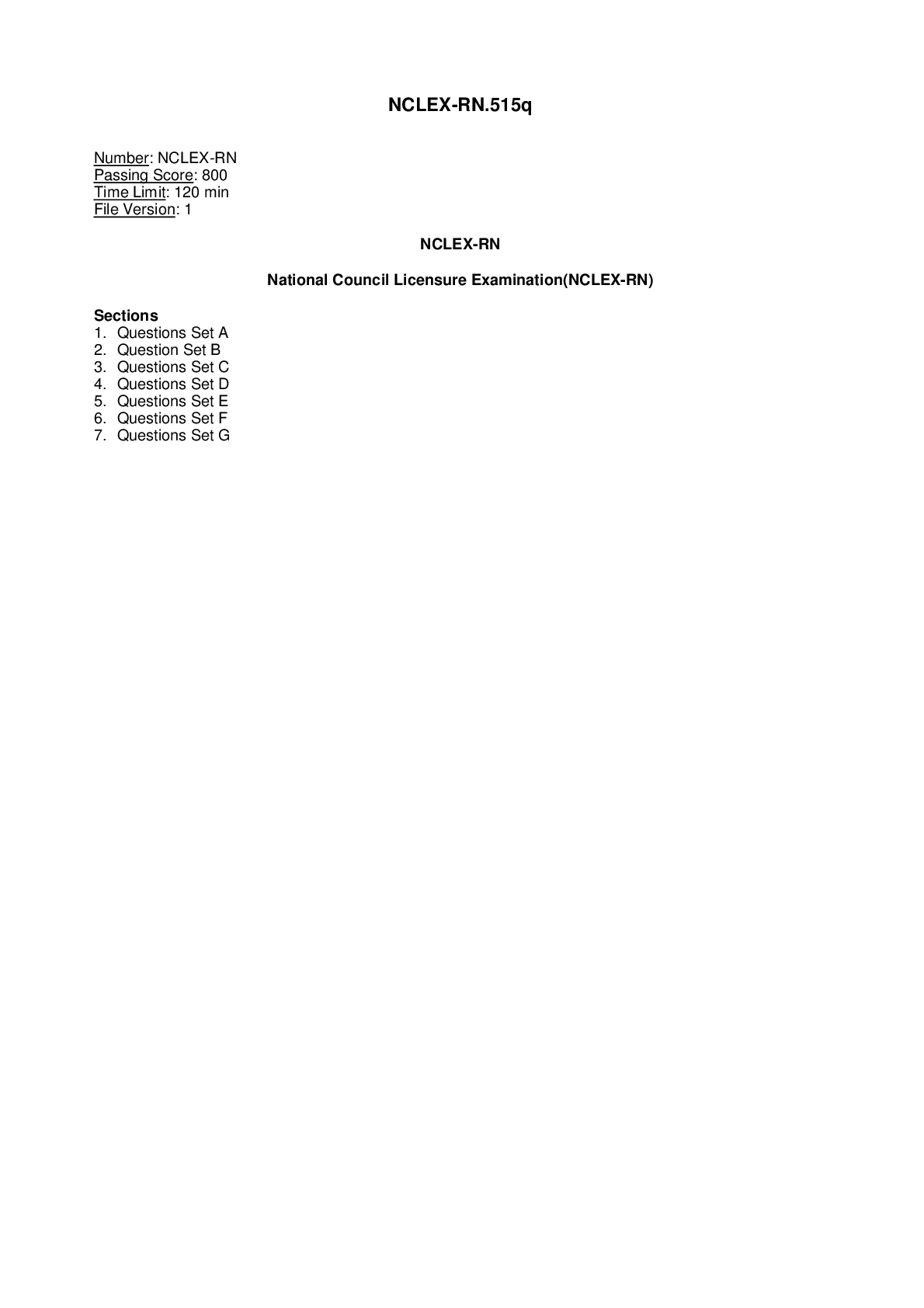 NCLEX-RN.515q File Version: 1