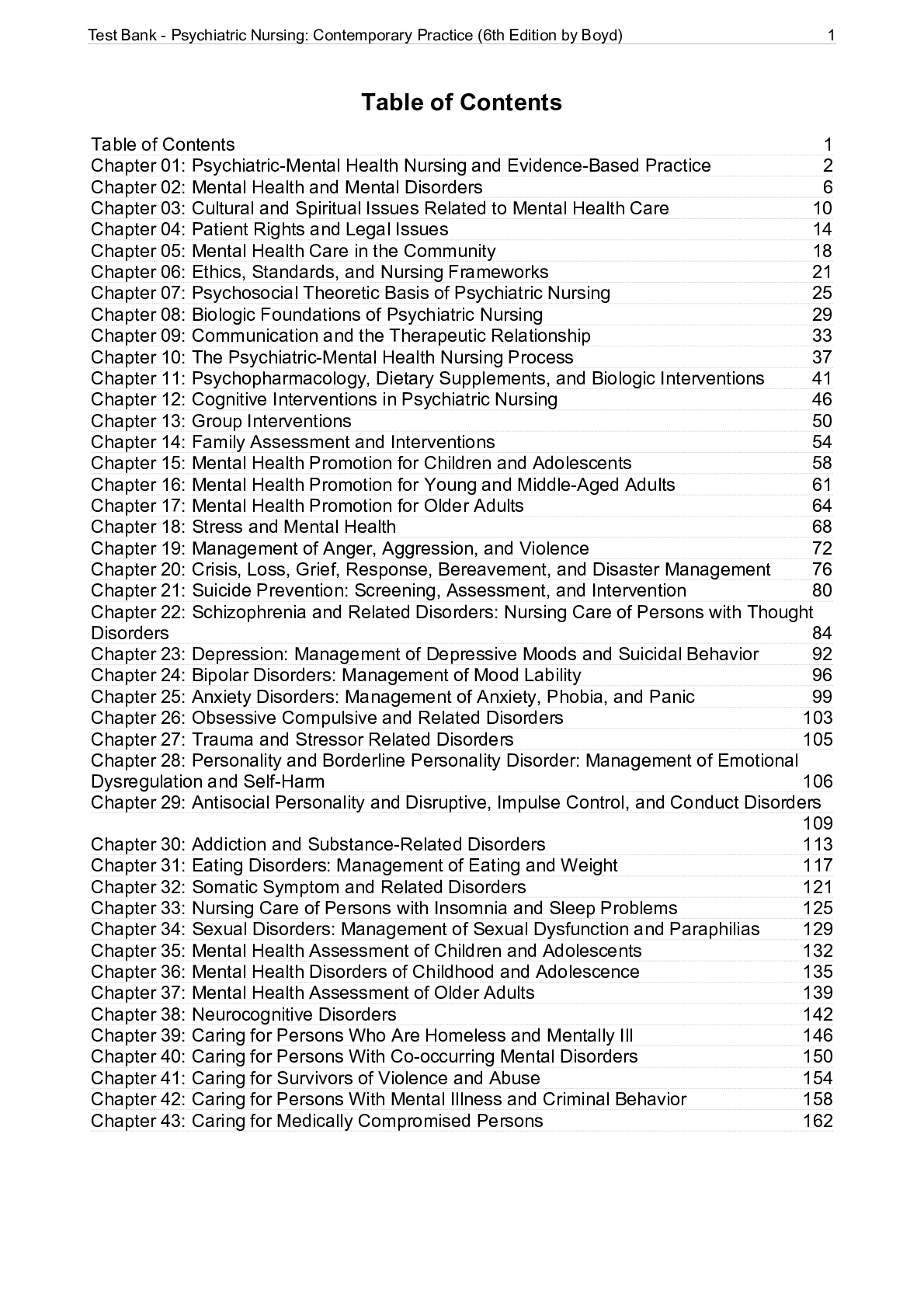 Psychiatric Nursing Contemporary Practice (6th Edition by Boyd)