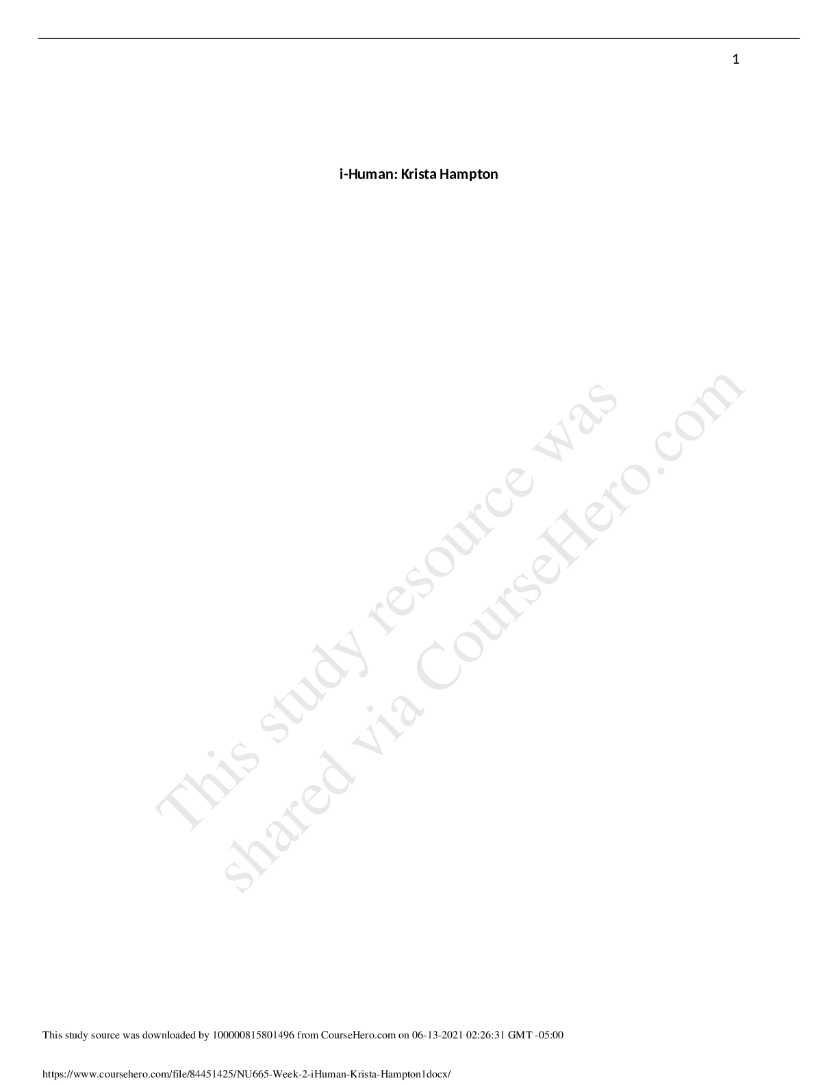 NU665_Week_2_iHuman_Krista_Hampton