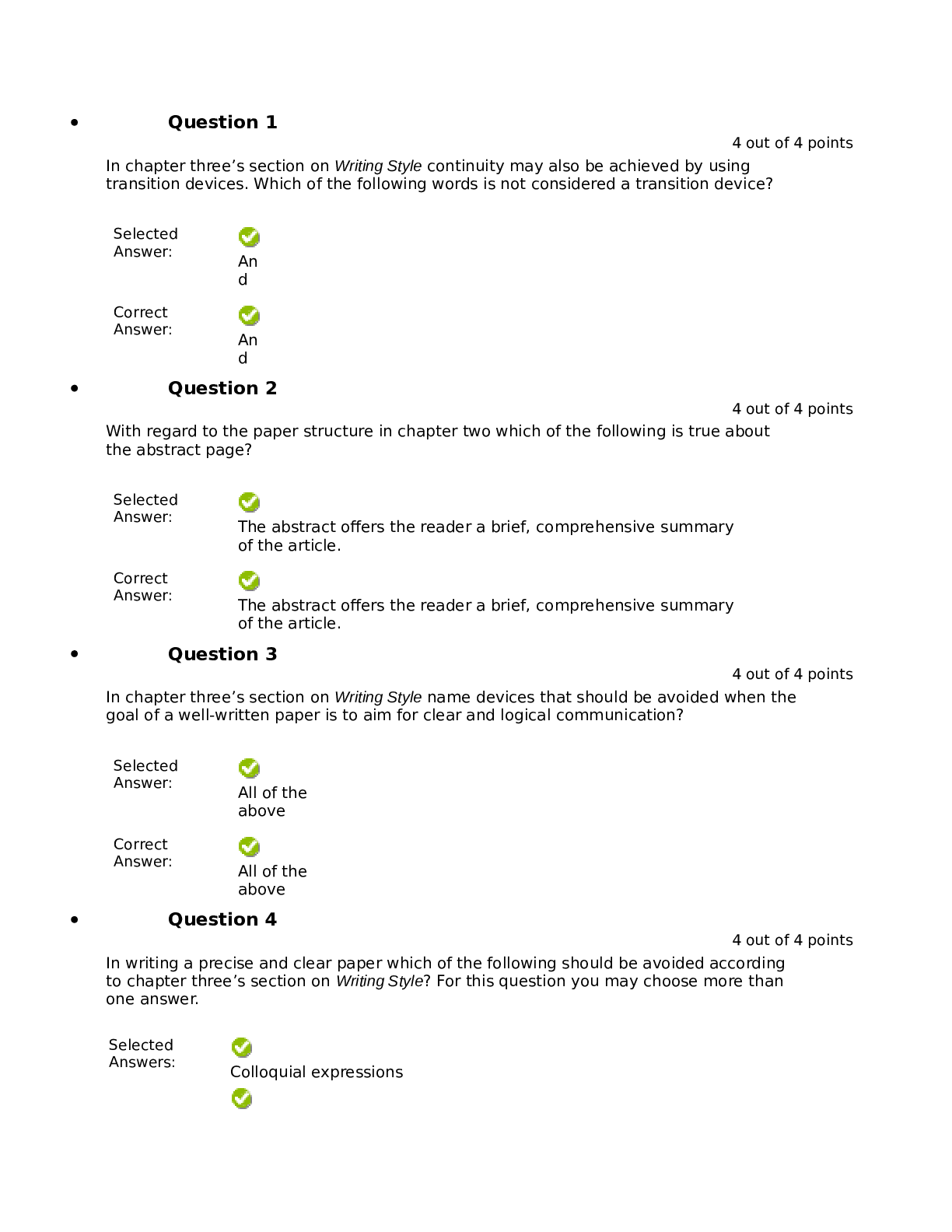 APA quiz