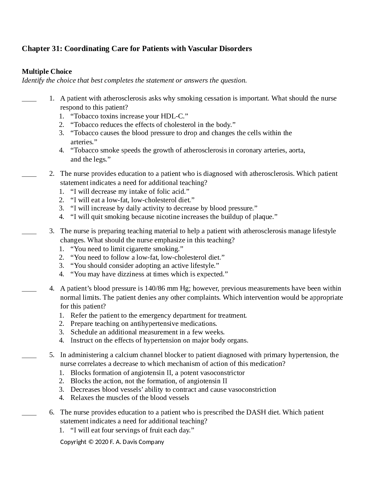 Coordinating Care for Patients with Vascular Disorders (chapter 31)