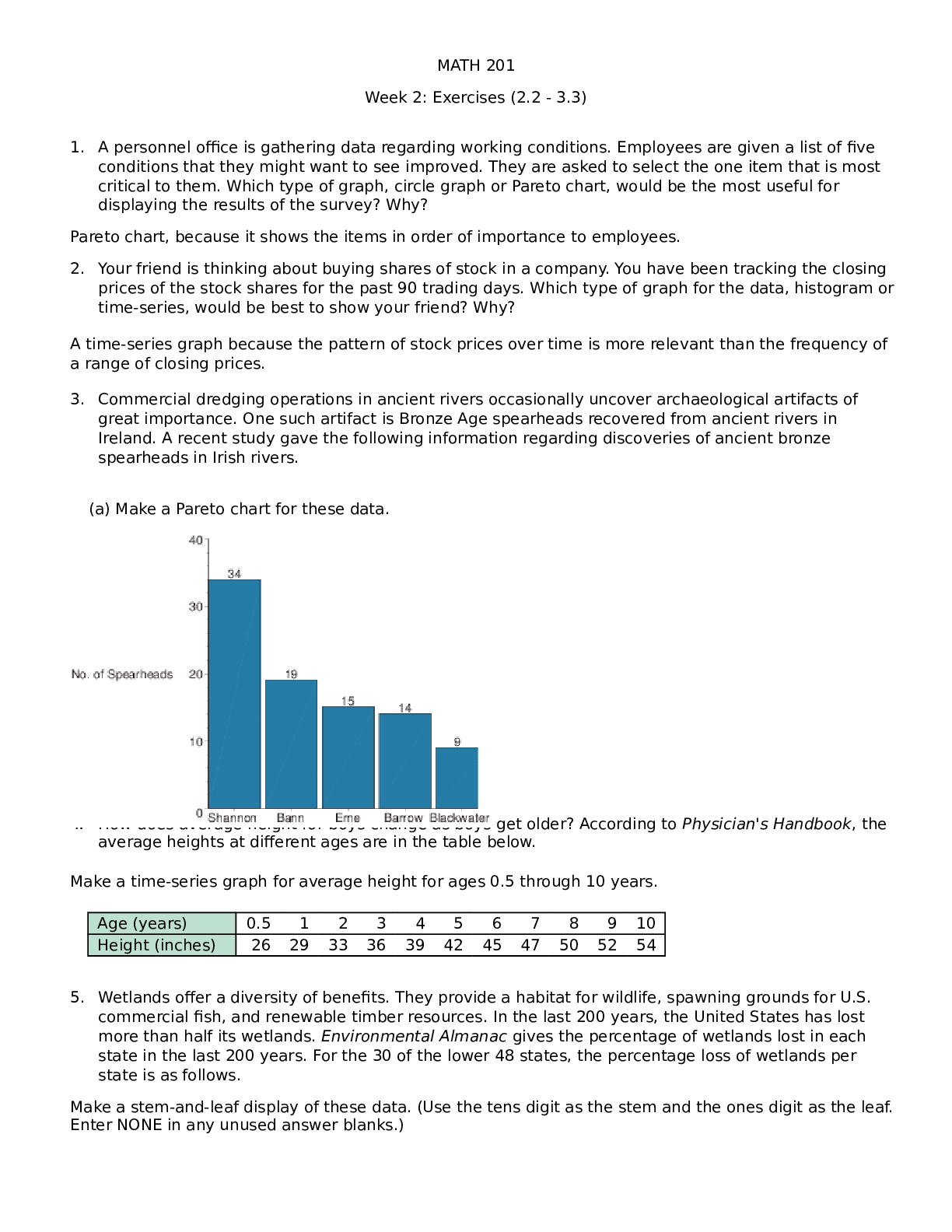 MATH 201 Week 2 Exercise answers