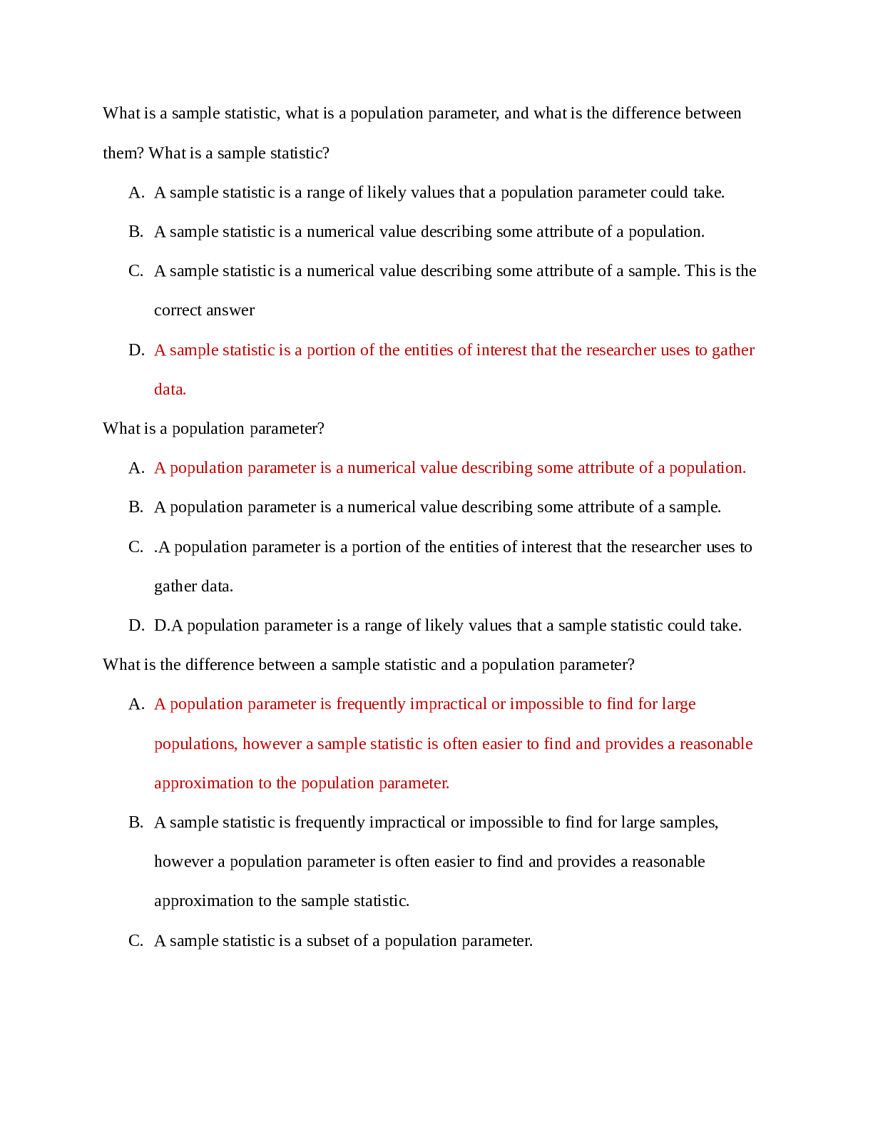 Statistics midterm