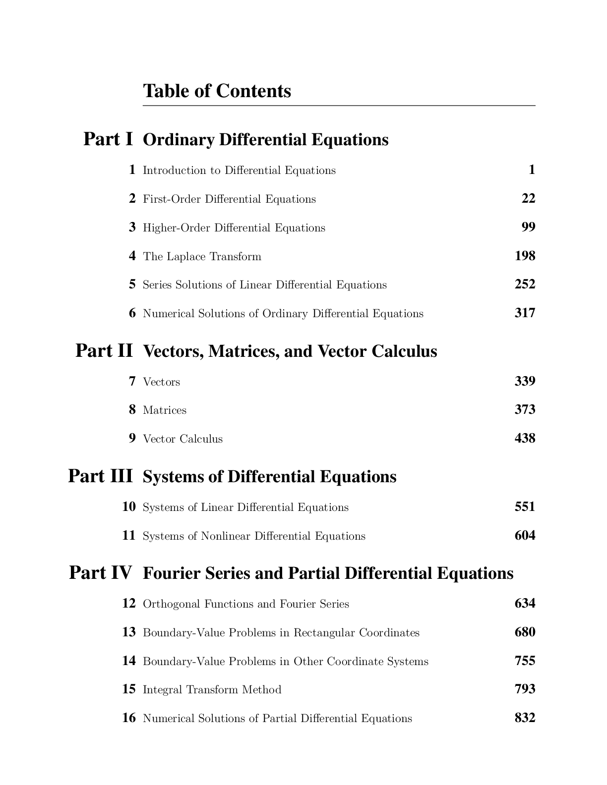 Introduction to Differential Equations